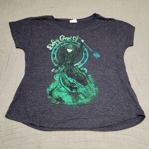 Women's Graphic Tee - Charcoal and Emerald